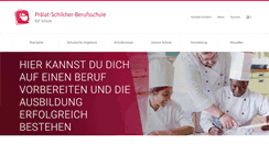 Desktop Screenshot of praelat-schilcher-berufsschule.de